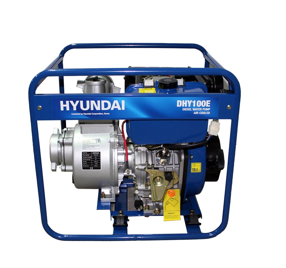 Hyundai DHY100E Dizel Su Motoru 4'' Marşlı